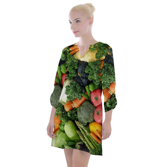 Veggie Sticks Shift Dress