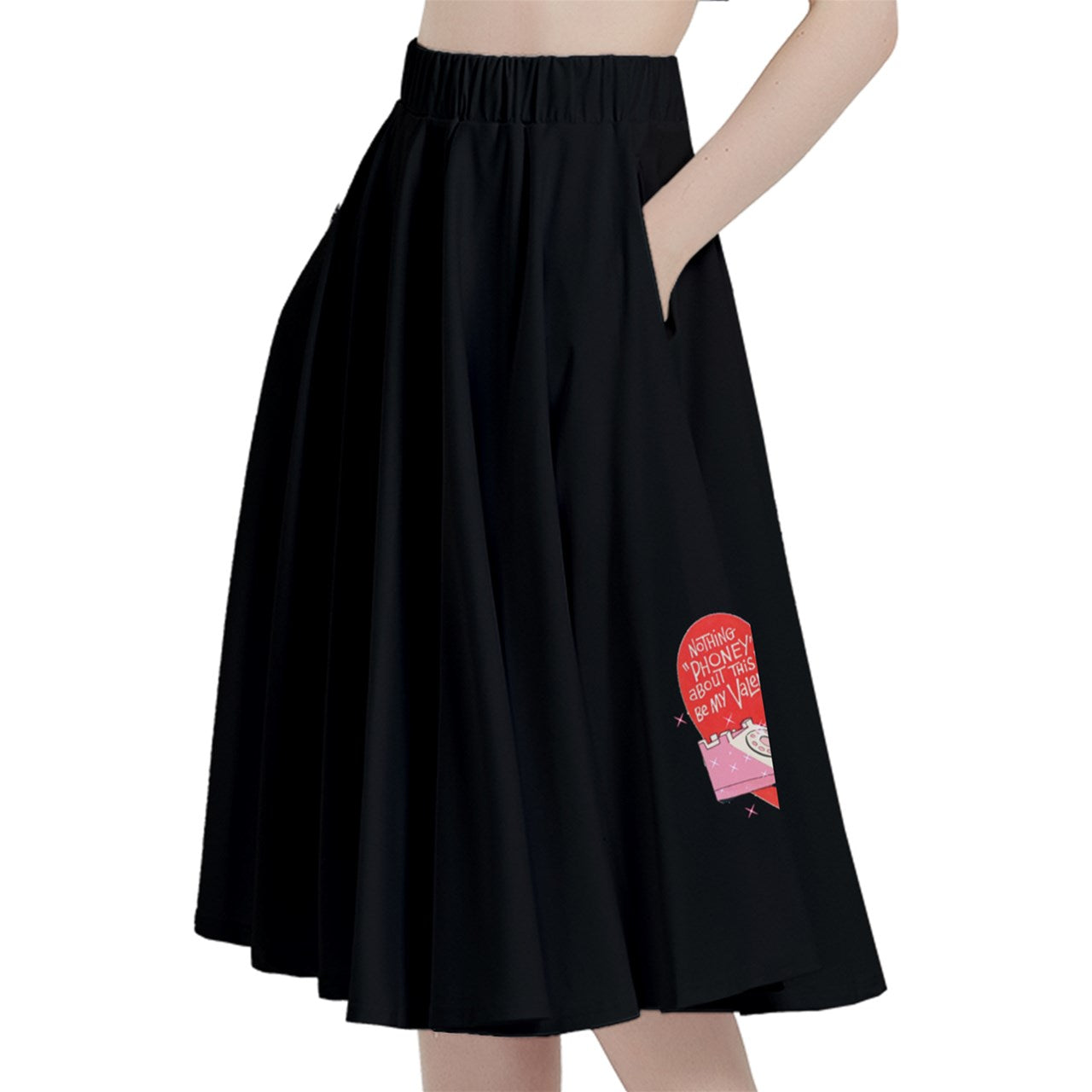 Call Me Lover Midi Skirt With Pocket