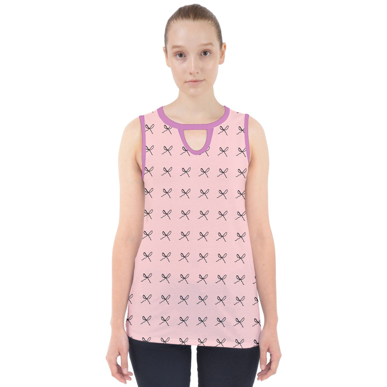 Rows of bows lite Cut Out Tank Top