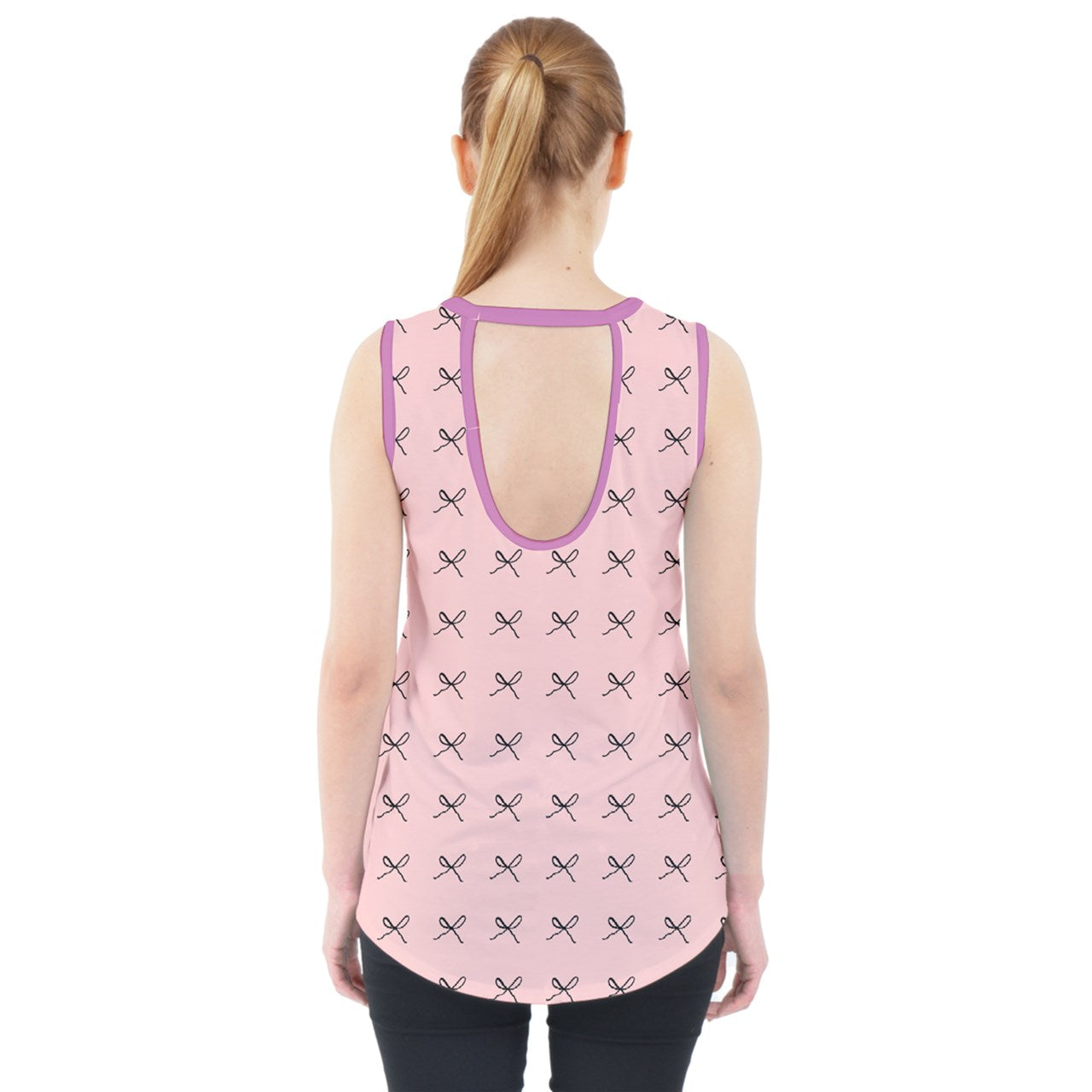 Rows of bows lite Cut Out Tank Top