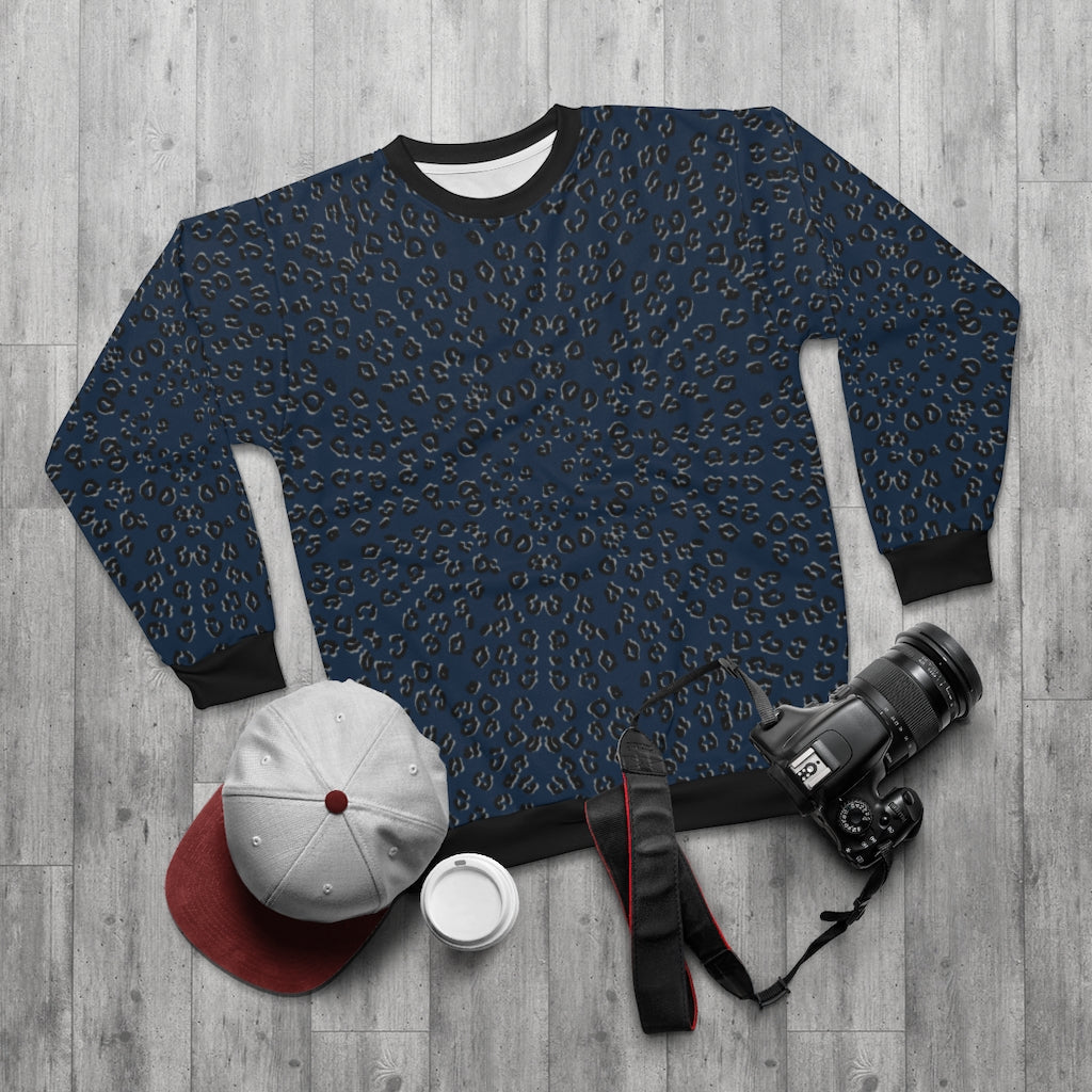 Navy Cheetah Sweatshirt