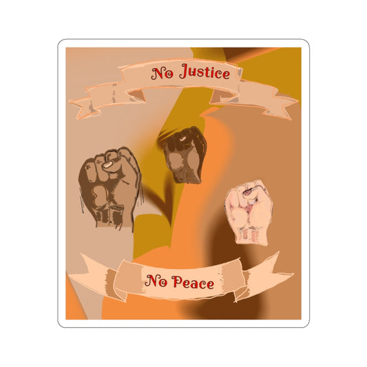 No Justice No Peace Kiss-Cut Stickers