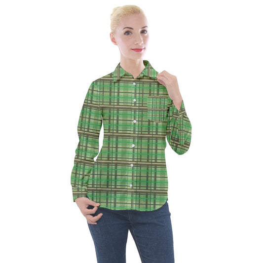 green academia Long Sleeve Pocket Shirt