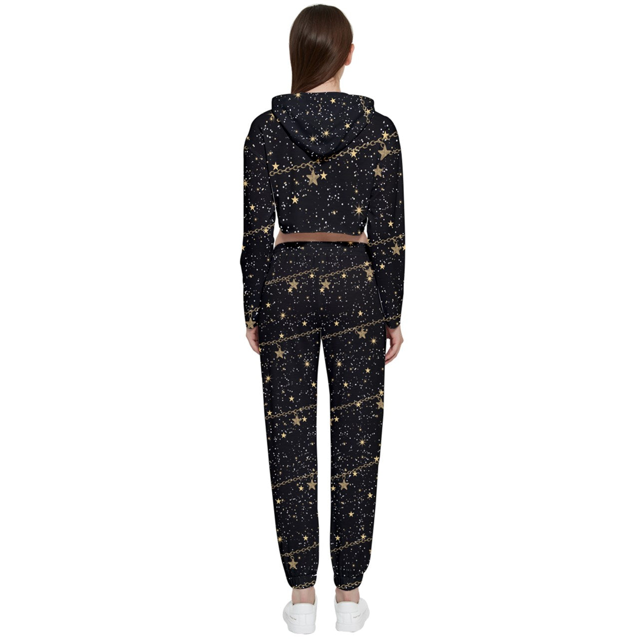 chain of stars starter Cropped Track Suit