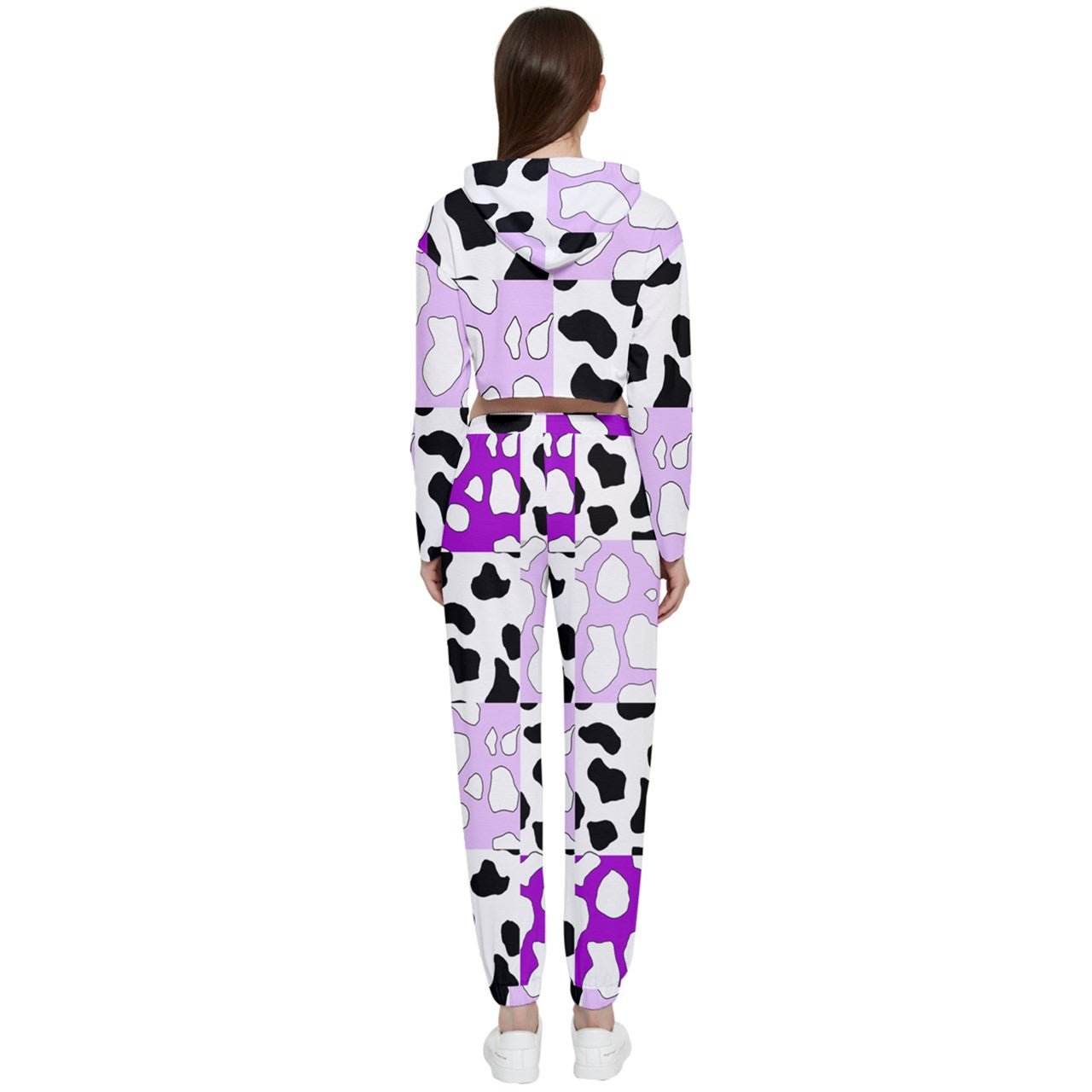 cowboi purple Cropped Track Suit