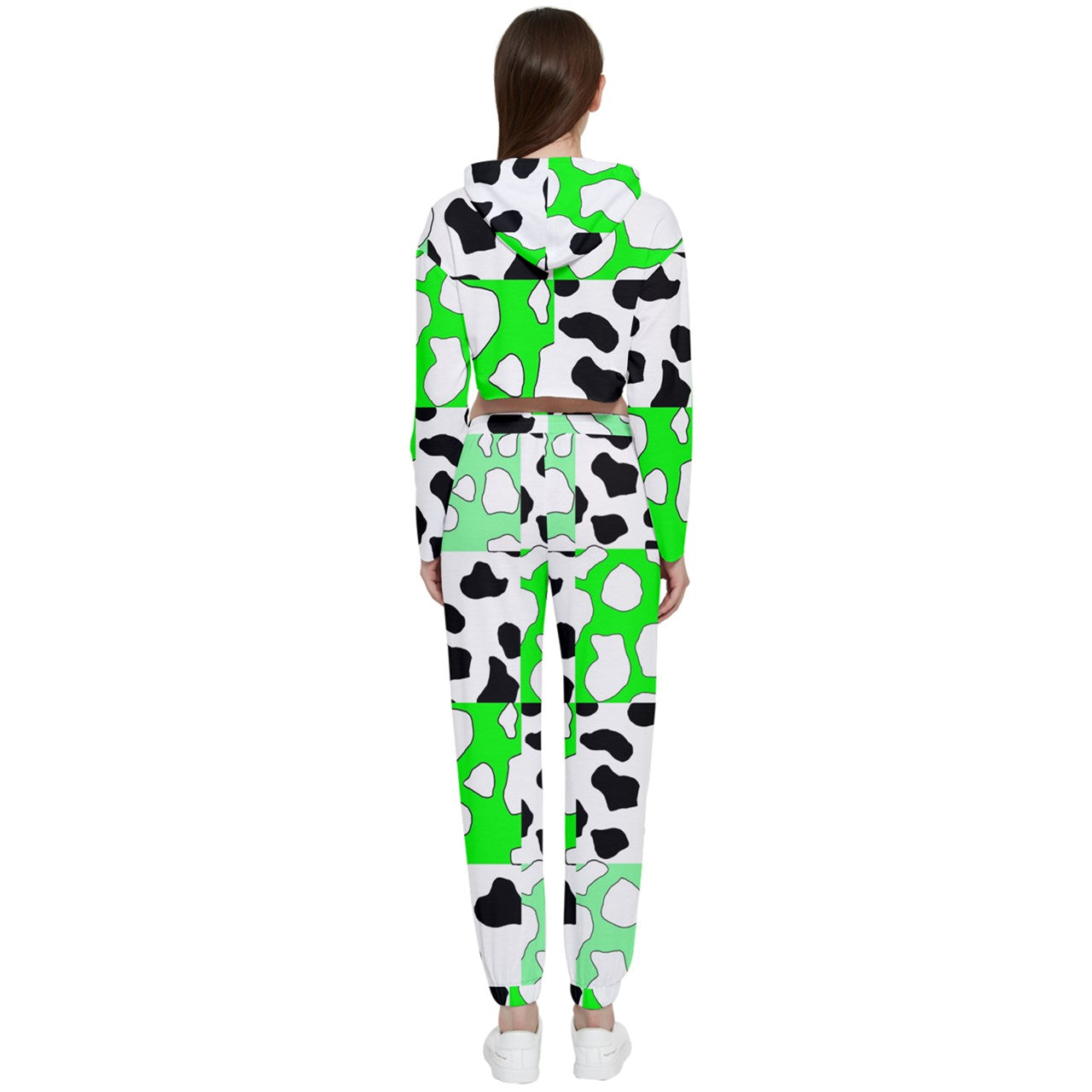 cowboi green Cropped Track Suit