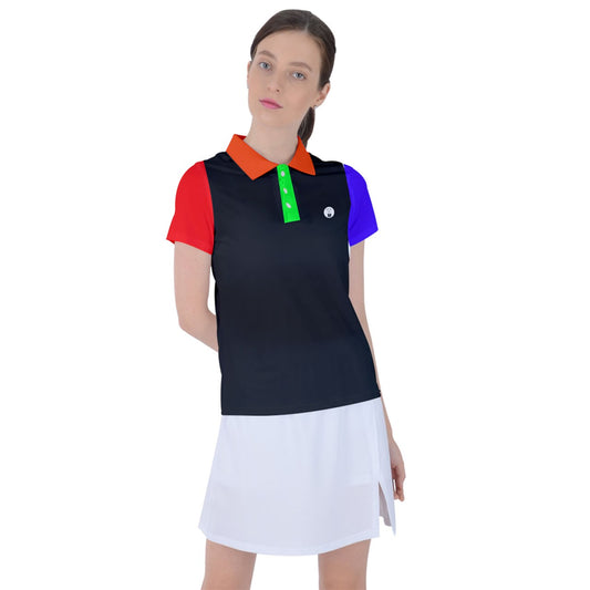 teawitchonline color block dark Polo Tee