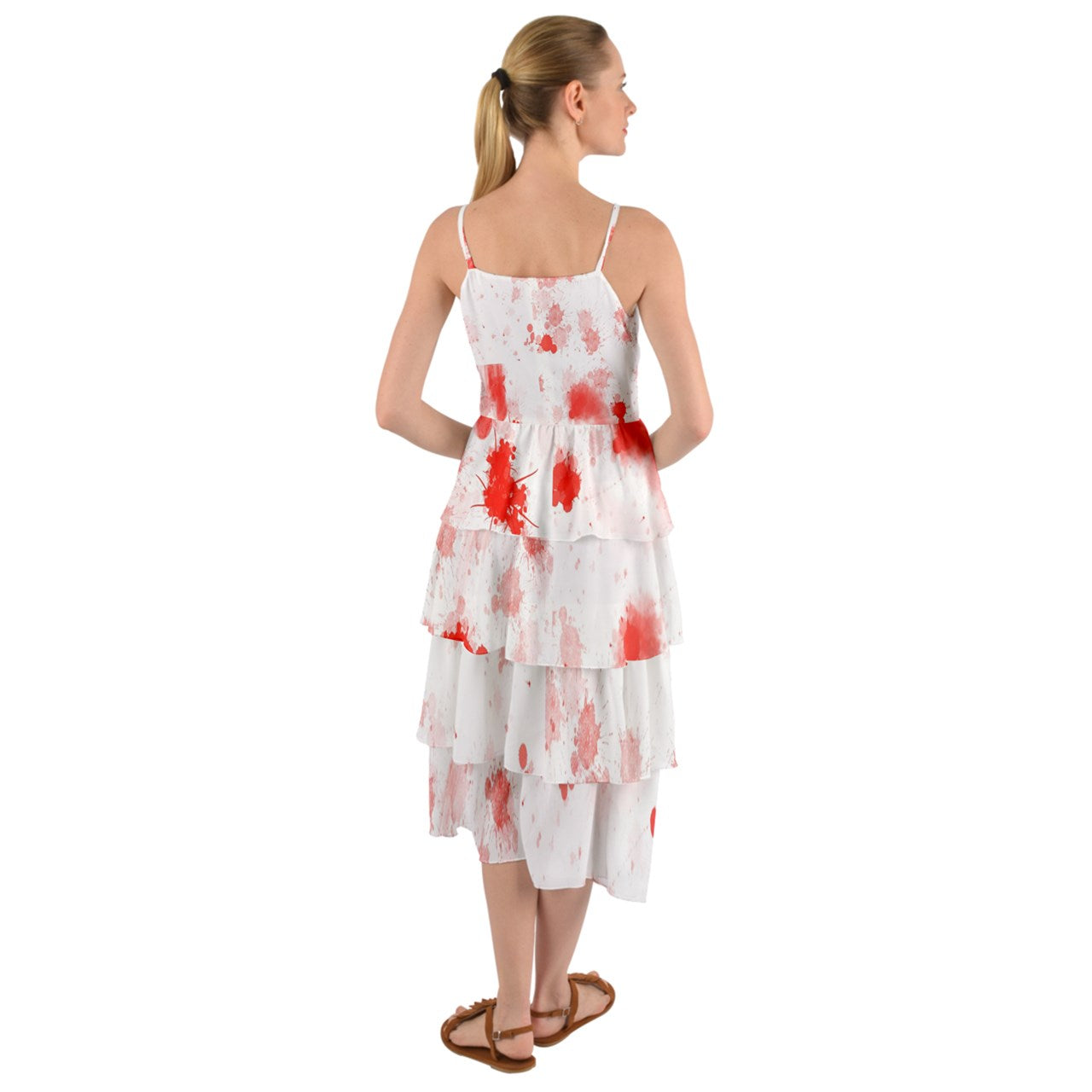 blood spatter Layered Bottom Dress