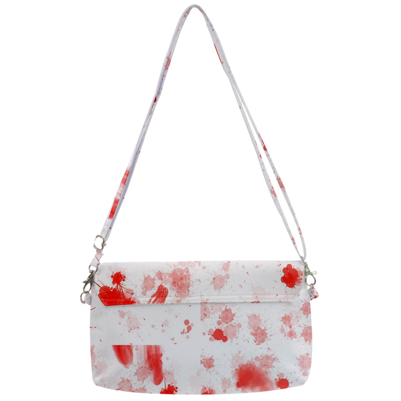 blood spatter Removable Strap Clutch Bag