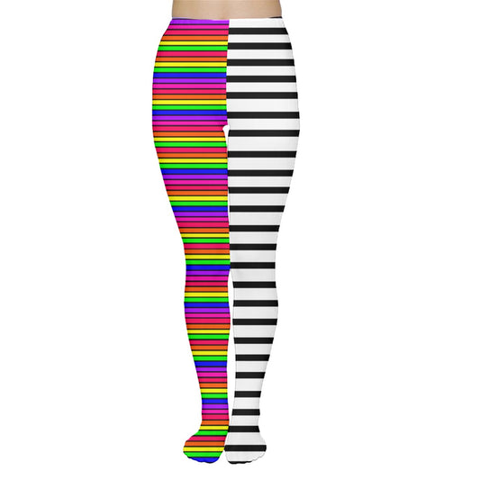 stripes block Tights