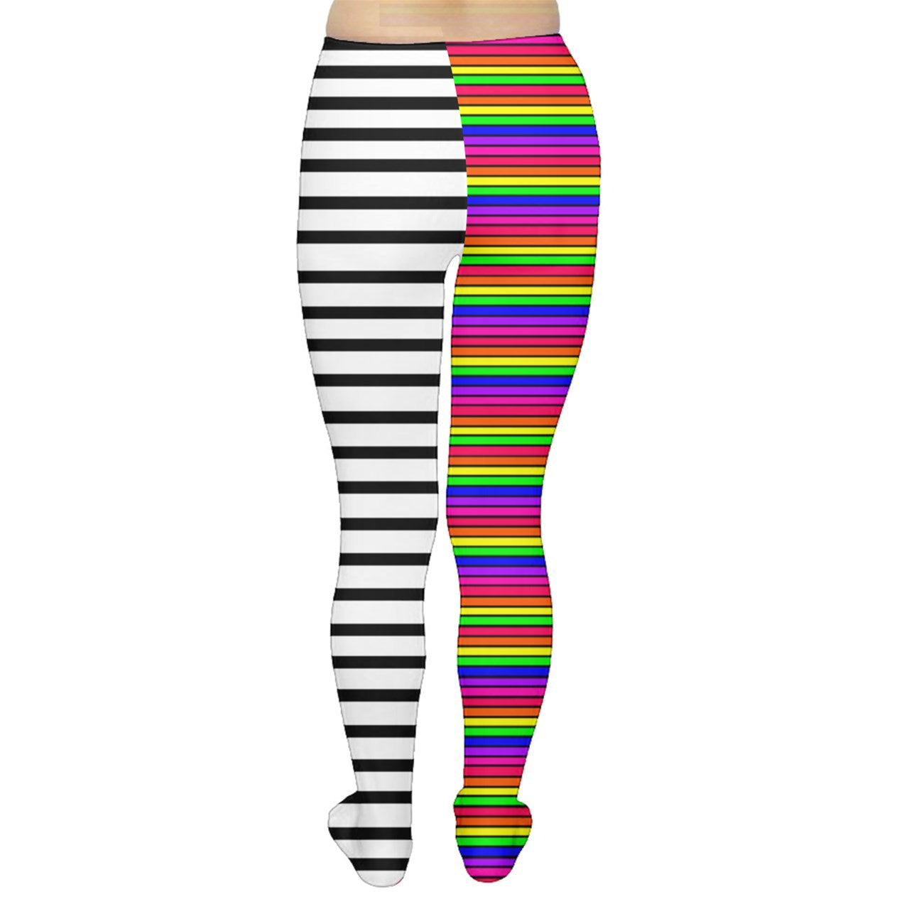 stripes block Tights