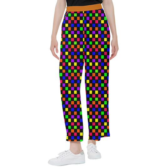rainbow checker Pants