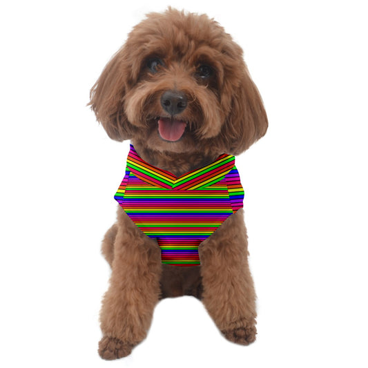 rainbow stripe Dog Sweater