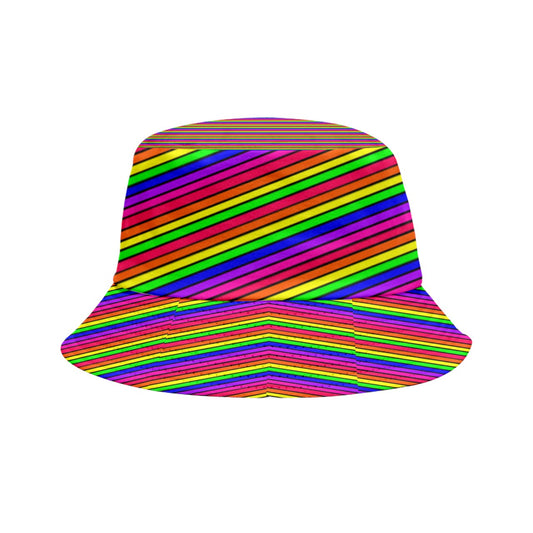clown print pattern block reverse Bucket Hat