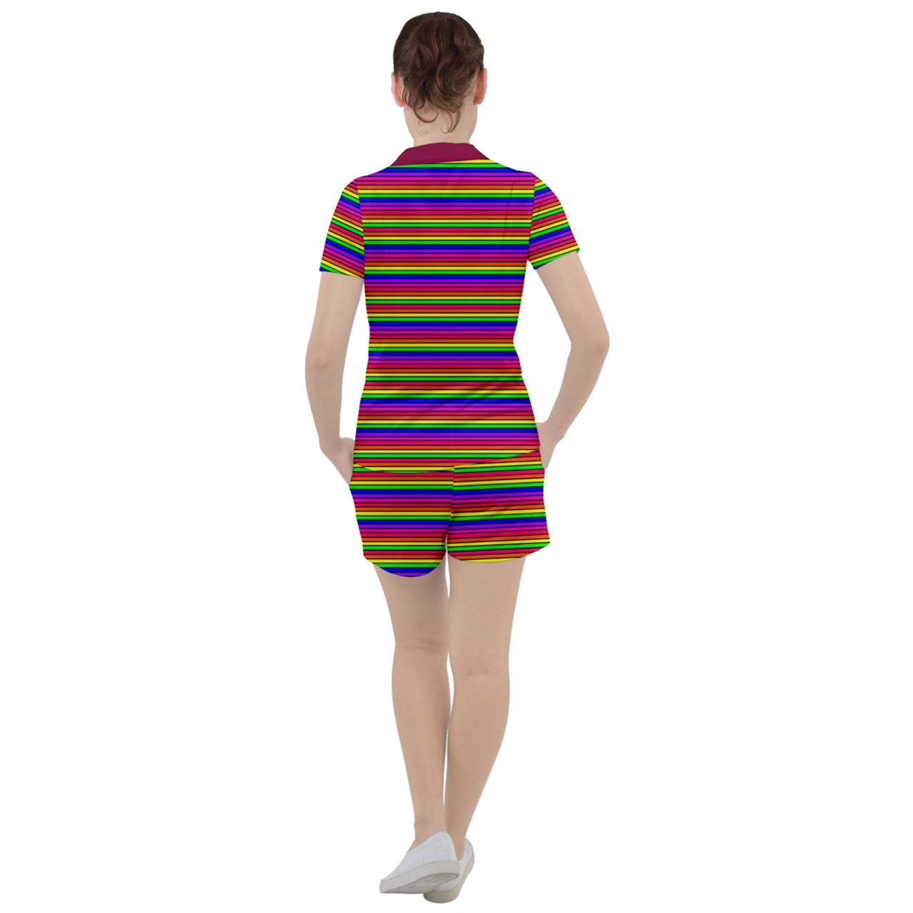 rainbow stripe club Set