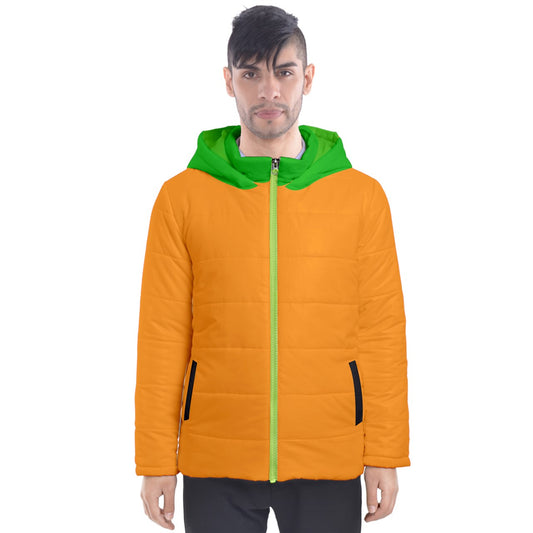one of the boys neon Hooded Puffer Jacket