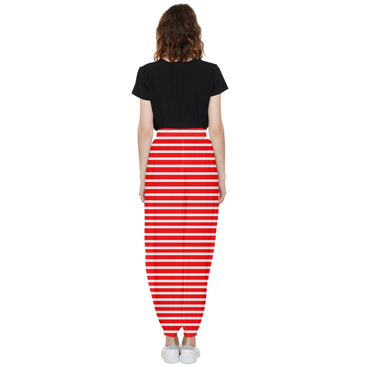 red beach stripe tall Tapered Pants