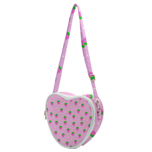 strawberry pink Heart Shoulder Bag