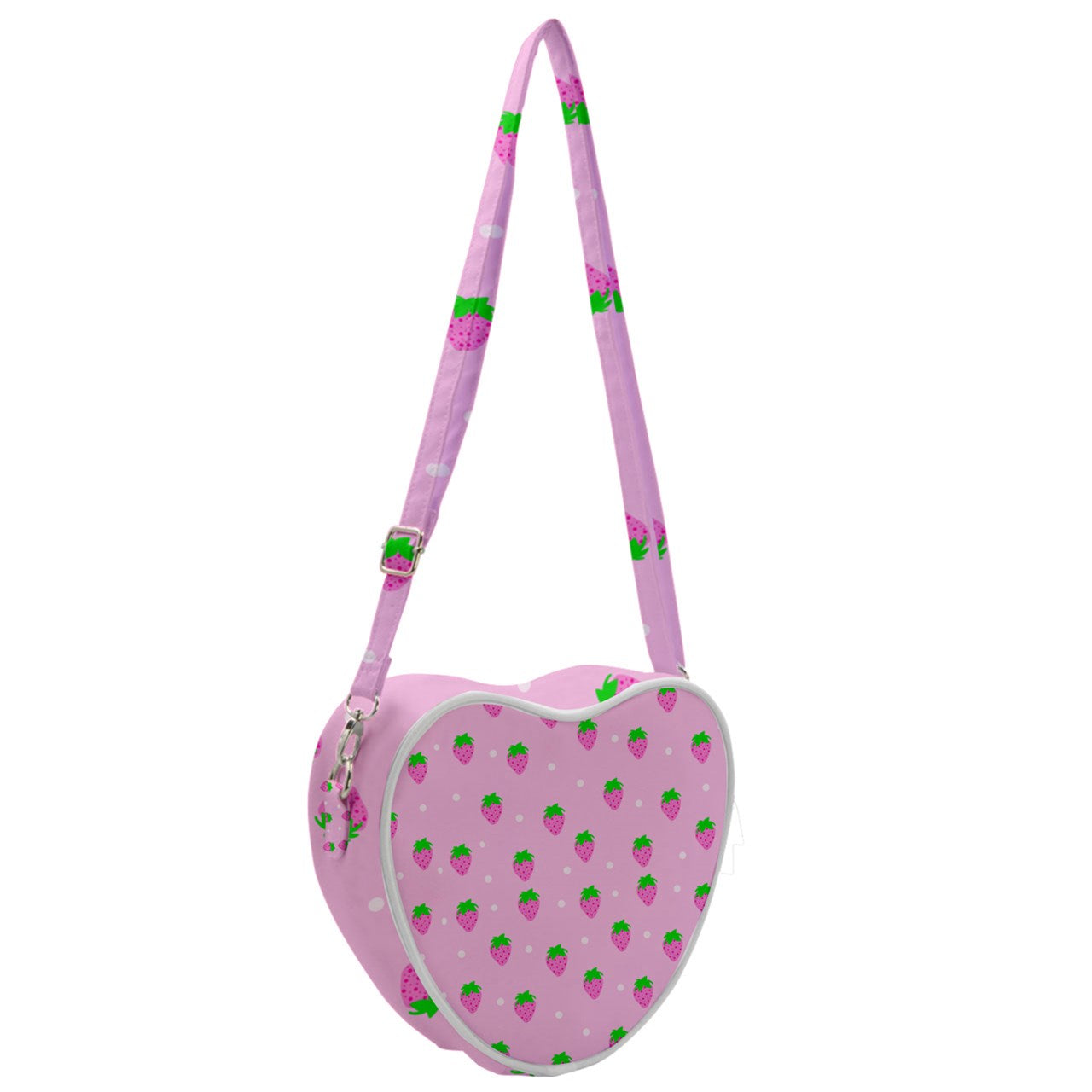 strawberry pink Heart Shoulder Bag