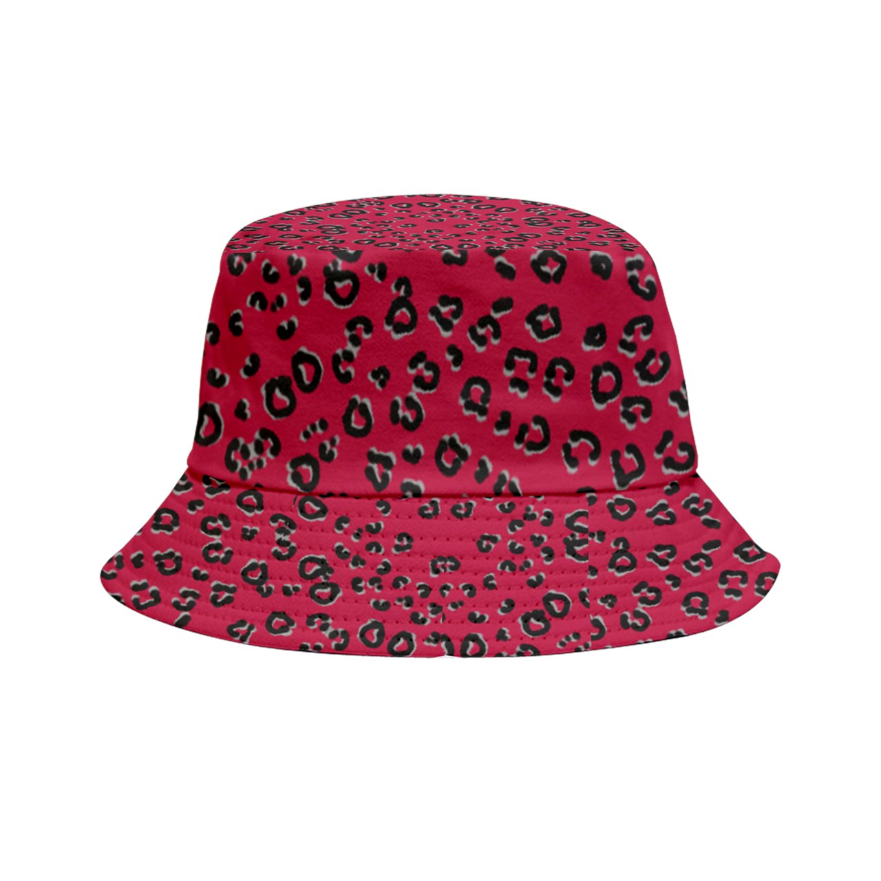 Red Cheeta Inside Out Bucket Hat