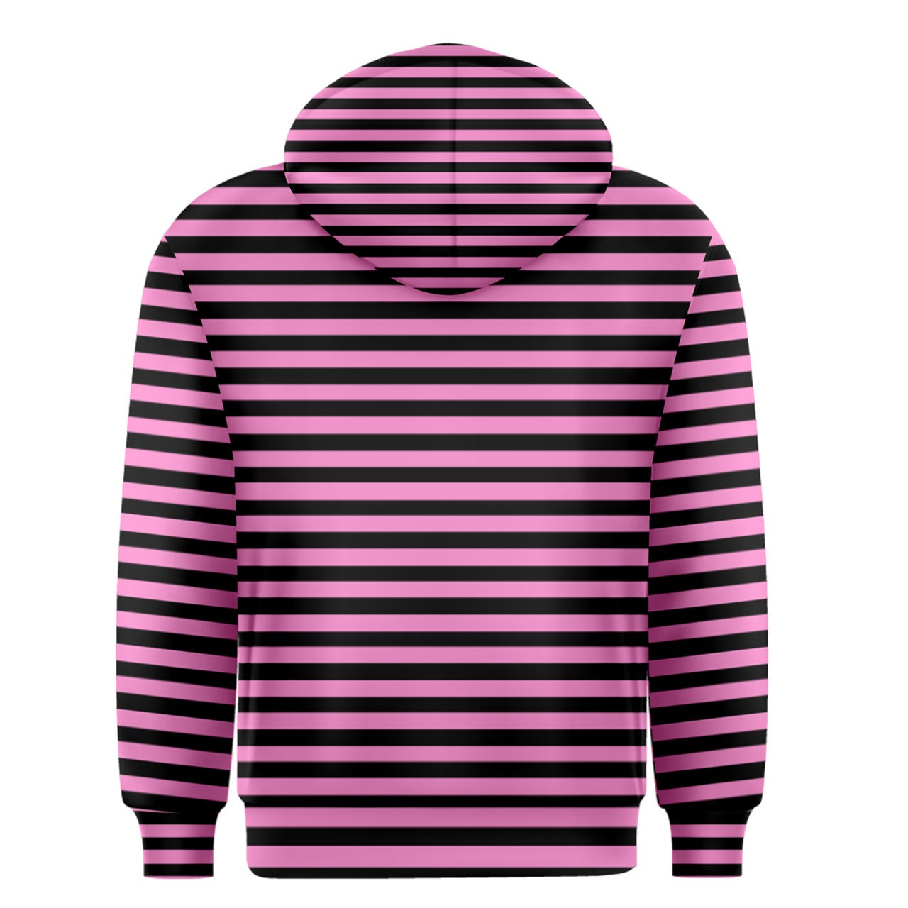 anti-capitalism pink stripe Zipper Hoodie