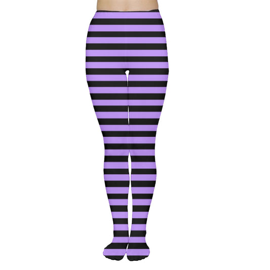 Purple Stripe Tights