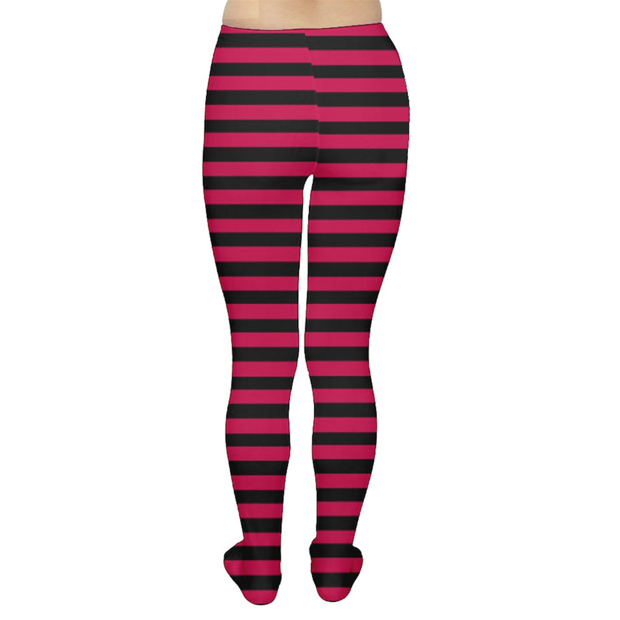 Cherry Red Stripes Tights