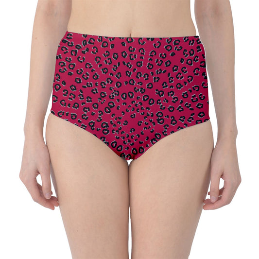 Red Cheetah Classic High-Waist Bikini Briefs