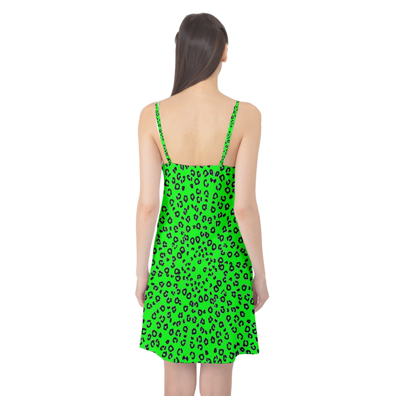 neon green cheetah Cami Nightgown