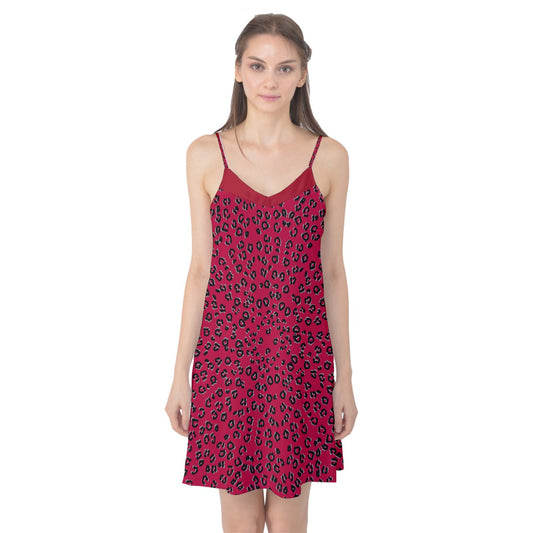 Red Cheetah Cami Nightgown