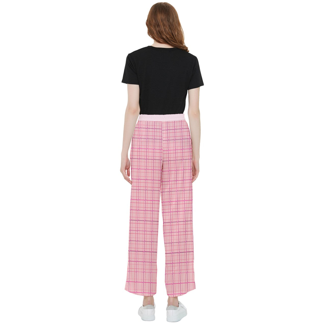 Pink y2k plaid Women's Pants