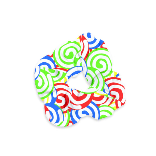 Nuclear Candy Swirl Velvet Scrunchie