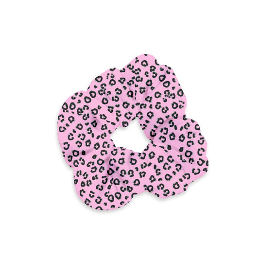 pink cheetah Velvet Scrunchie