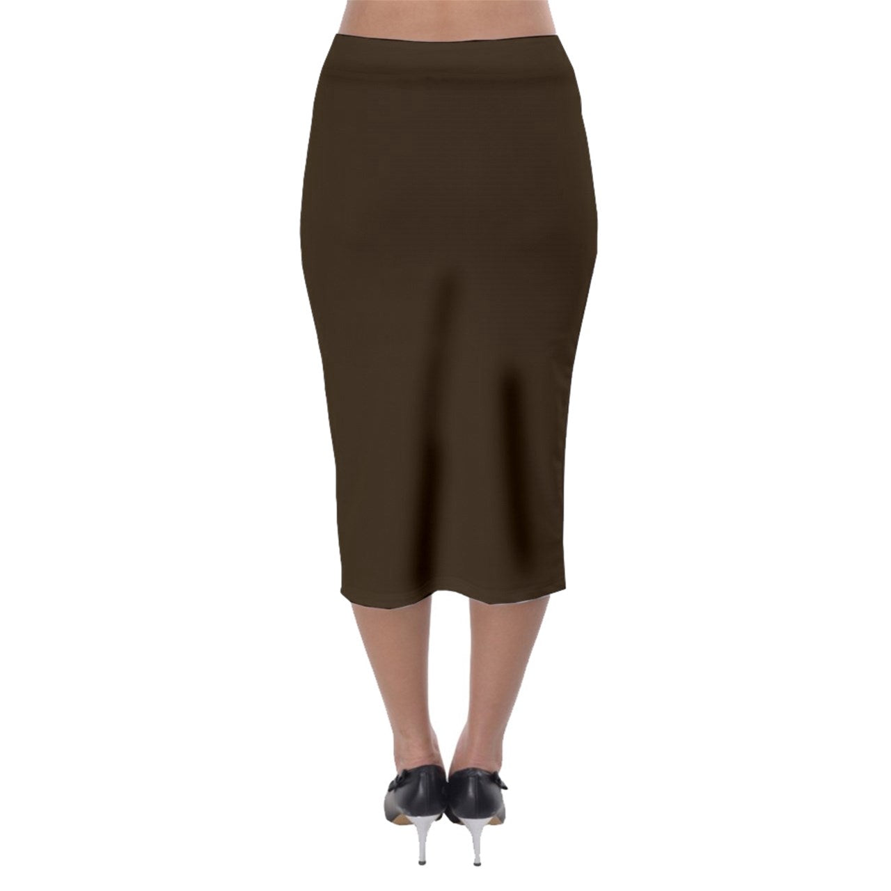 Chestnut Midi Pencil Skirt