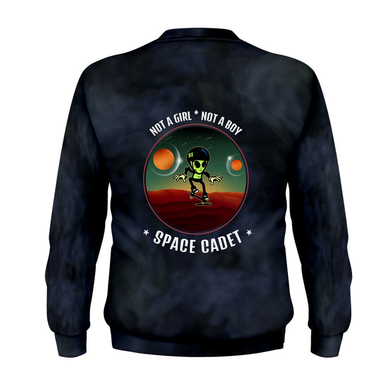 Smokey Blue Tie Dye Space Cadet Sweatshirt