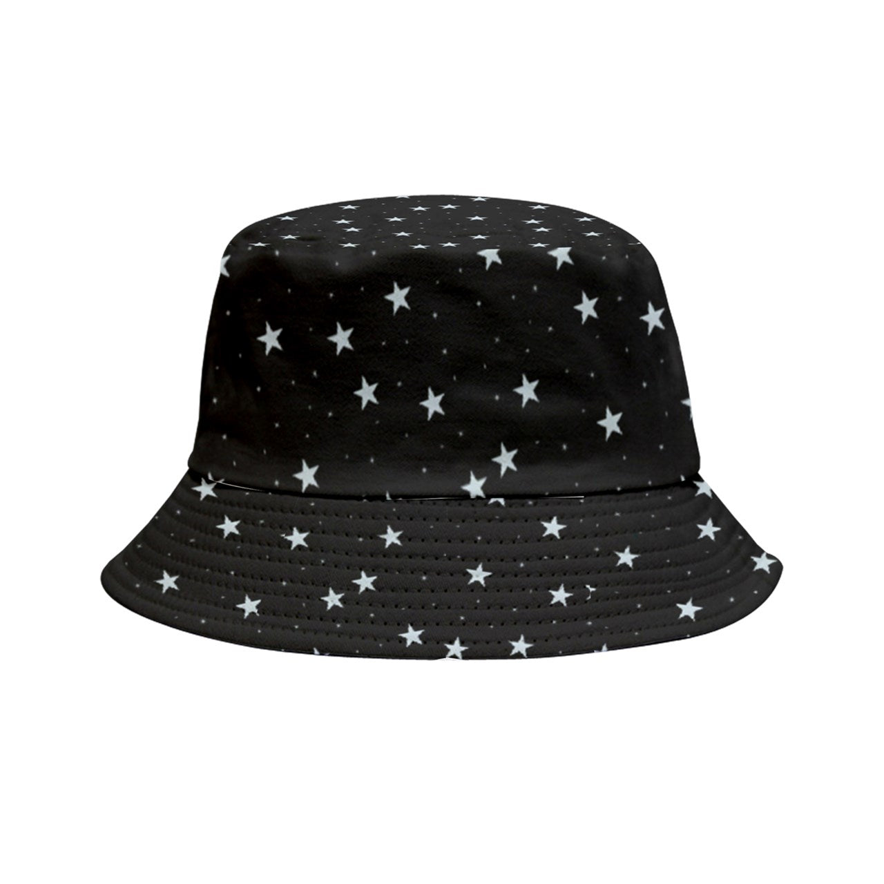 Smokey Blue Tie Dye Space Cadet - Clear Night Star - Reversible Bucket Hat