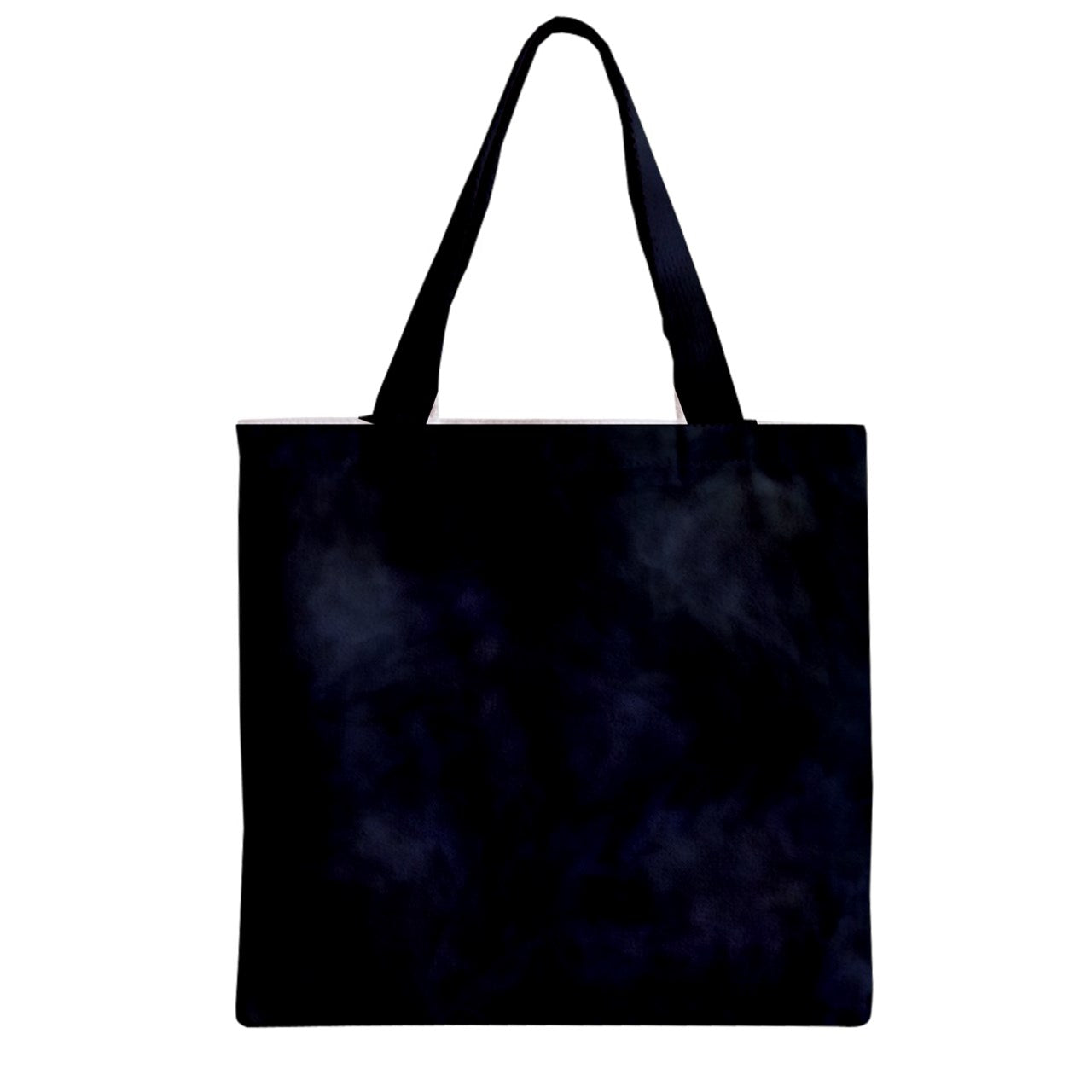 Smokey Blue Tie Dye Space Cadet Zipper Grocery Tote Bag