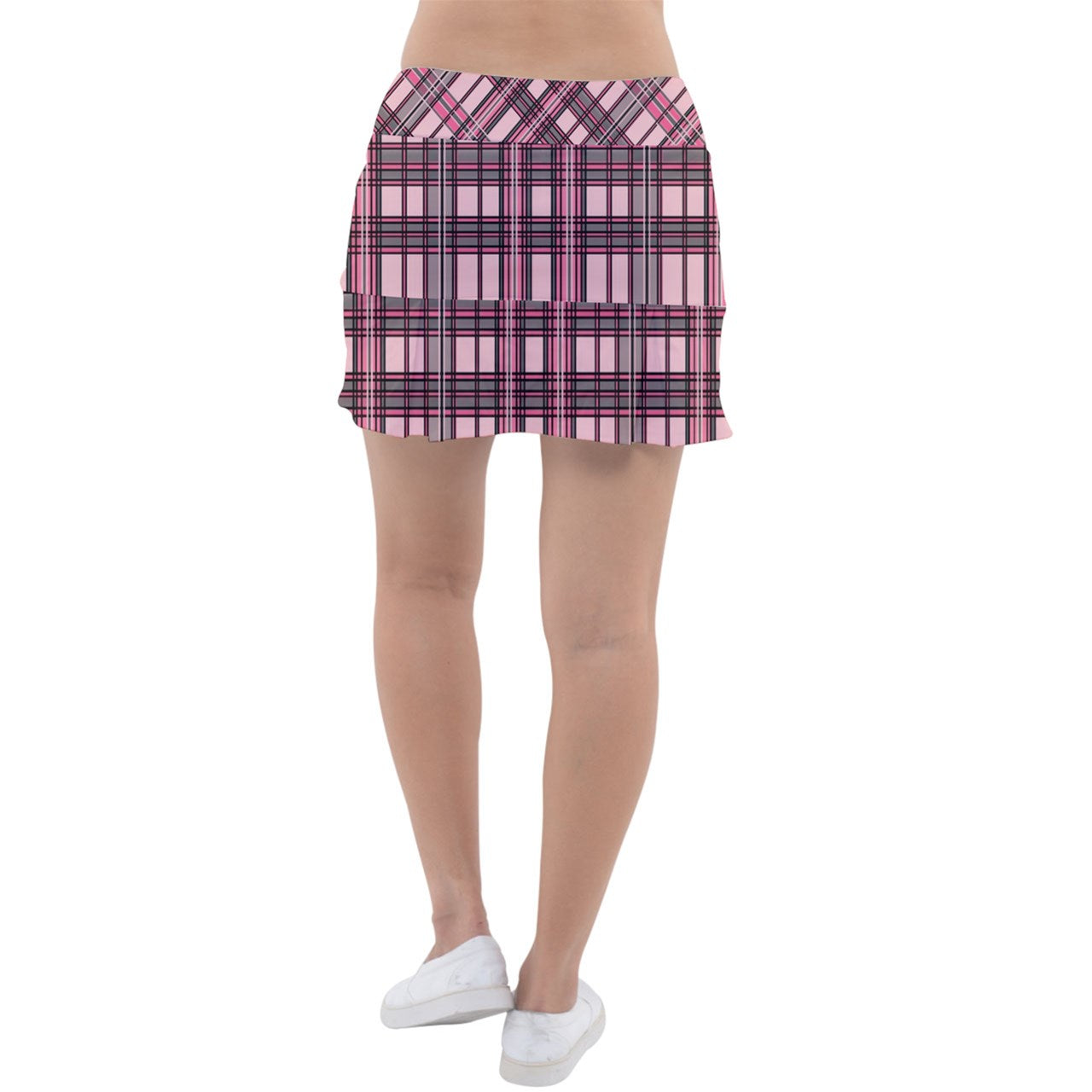 Alt Pink y2k plaid Classic Tennis Skirt