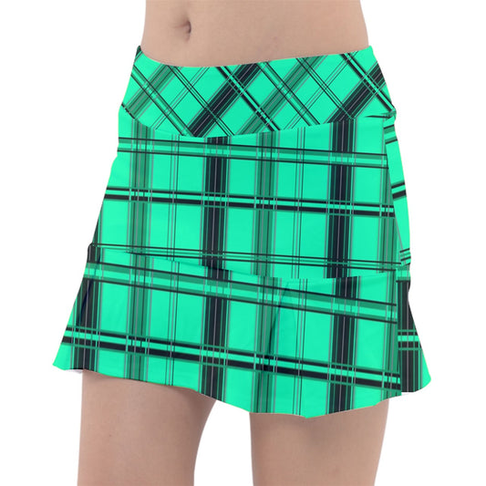 Alt Green y2k plaid Classic Tennis Skirt
