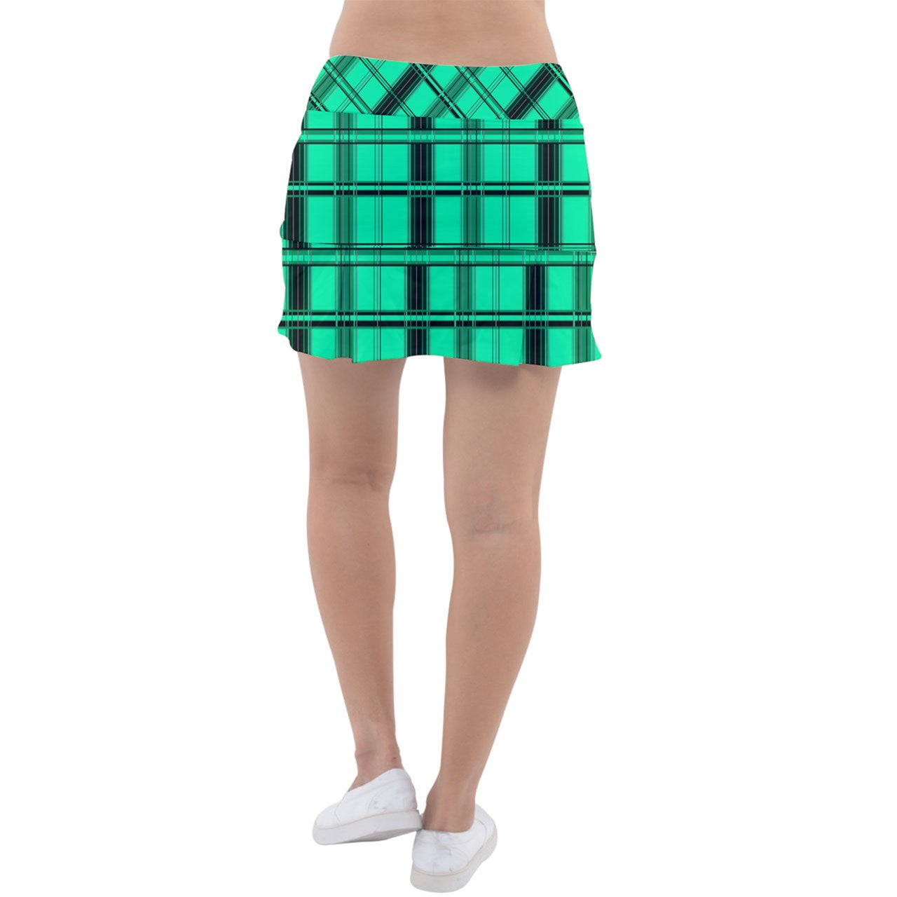 Alt Green y2k plaid Classic Tennis Skirt