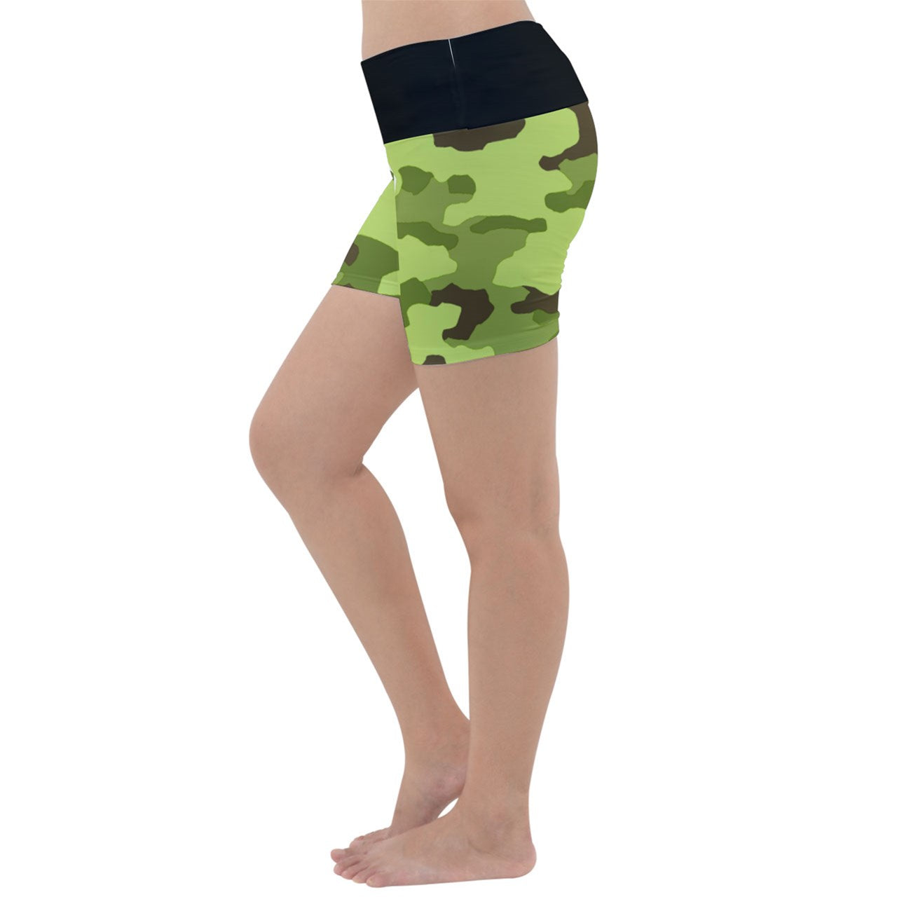 Y2k Soldier Northern Lightweight Velour Yoga Shorts