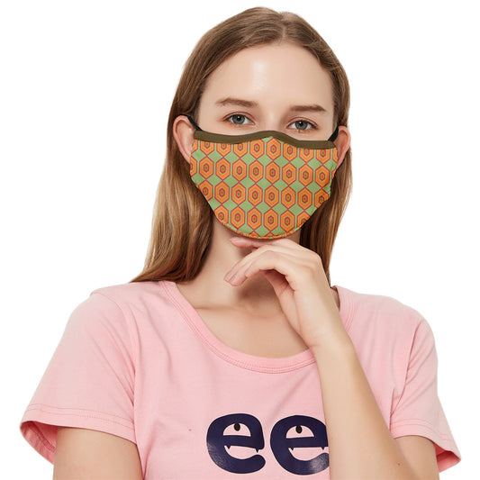 Groovy Beehive Fitted Cloth Face Mask (Adult)