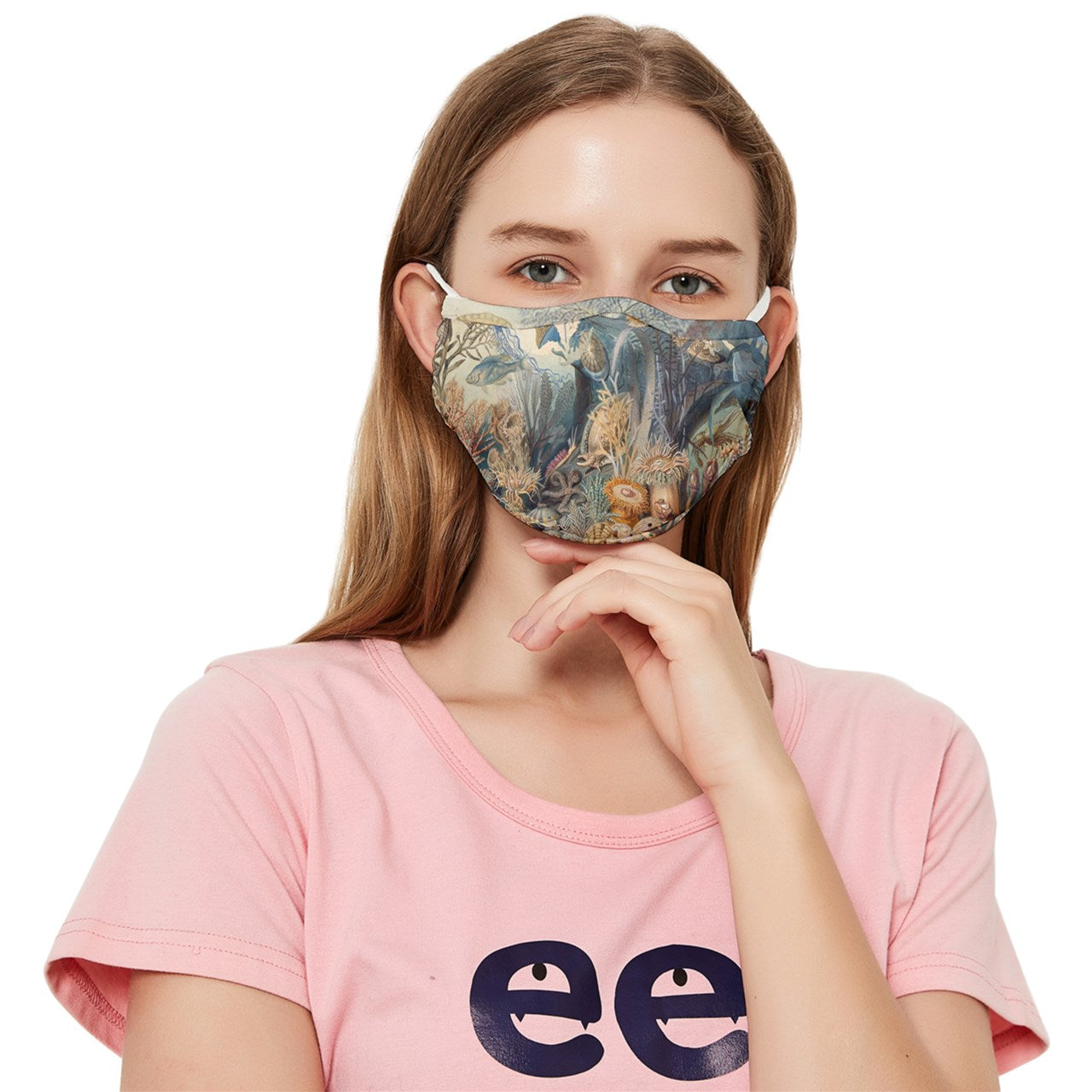 Ocean Life Fitted Cloth Face Mask (Adult)
