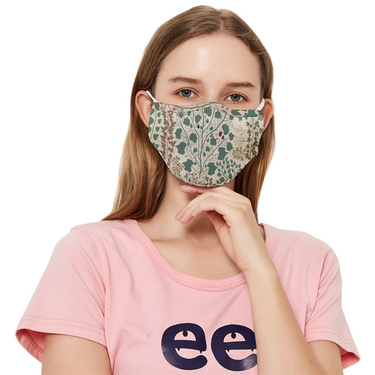 Branches And Vines Fitted Cloth Face Mask (Adult)