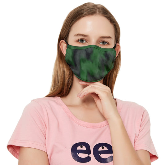 Swampfog Tie Dye Stripe Fitted Cloth Face Mask (Adult)