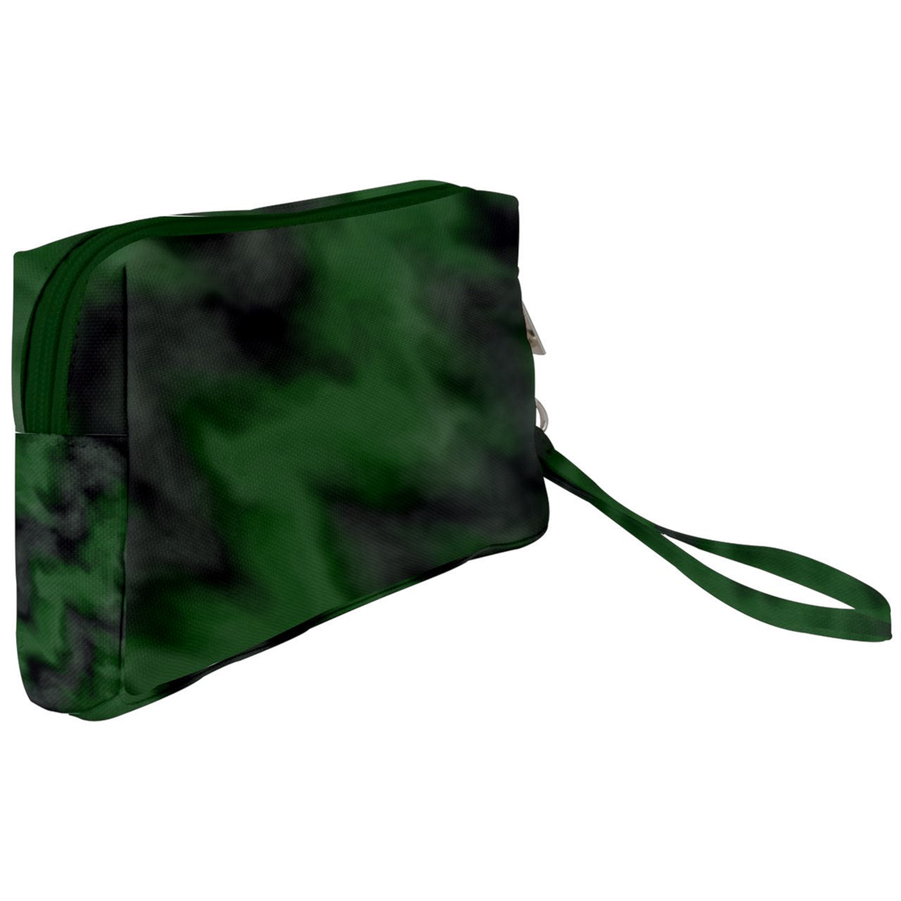 Green Tie Dye Wristlet Pouch Bag (Small)