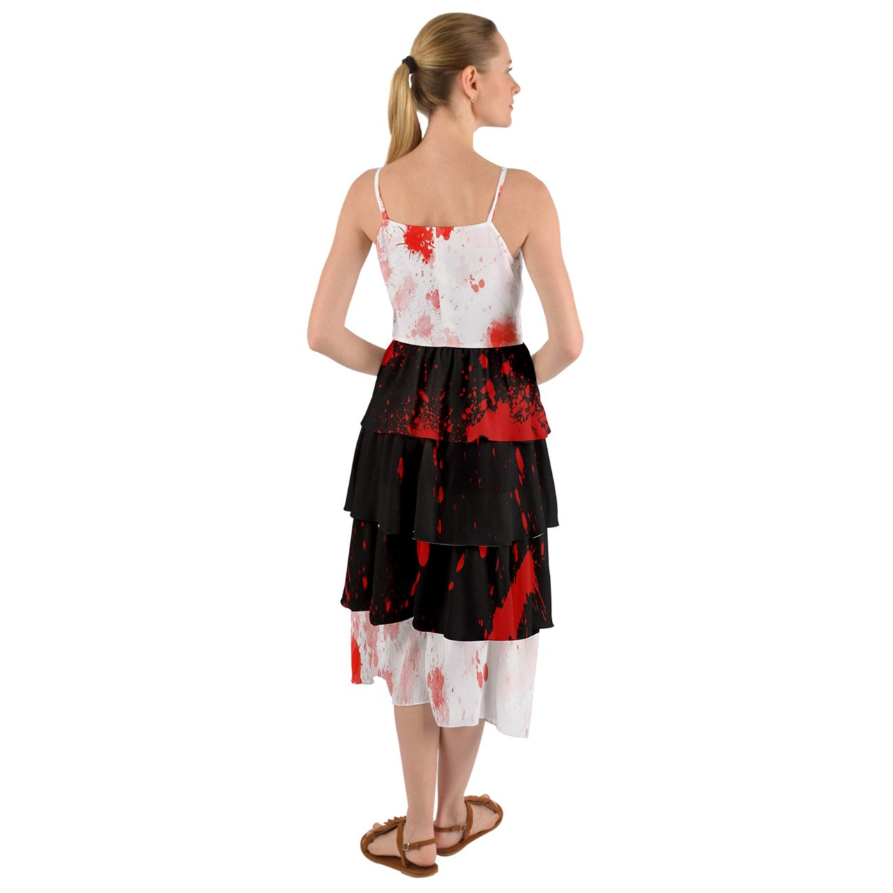 Blood Spatter Layered Bottom Dress