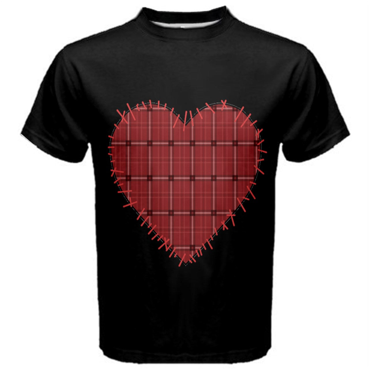 Club X Heart Patch Red Cotton Tee