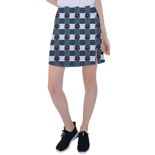 Quilted Rainbow Tennis Skirt