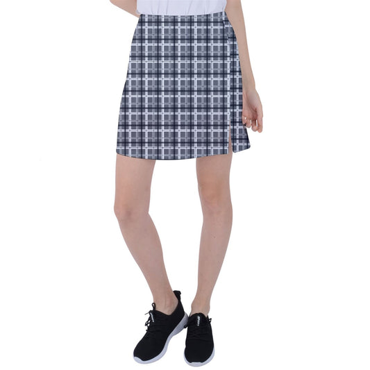 Checkerboard Academia Tennis Skirt